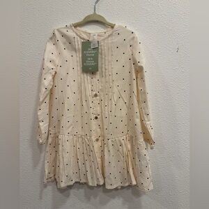 H&M Cream Kids Dress with Black Polka Dots